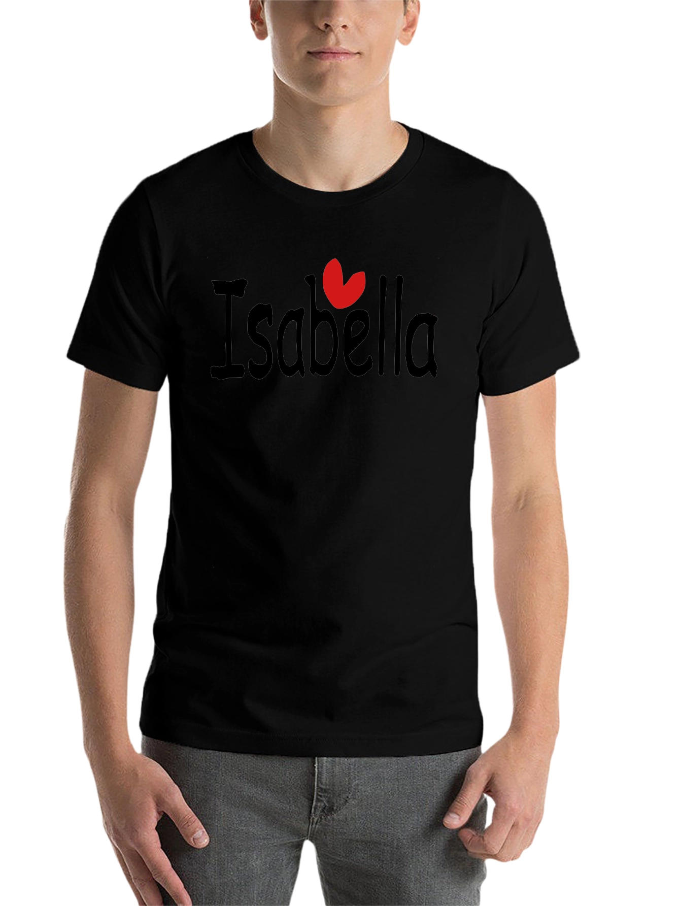 Black I Heart Isabella Black T-Shirt view 7