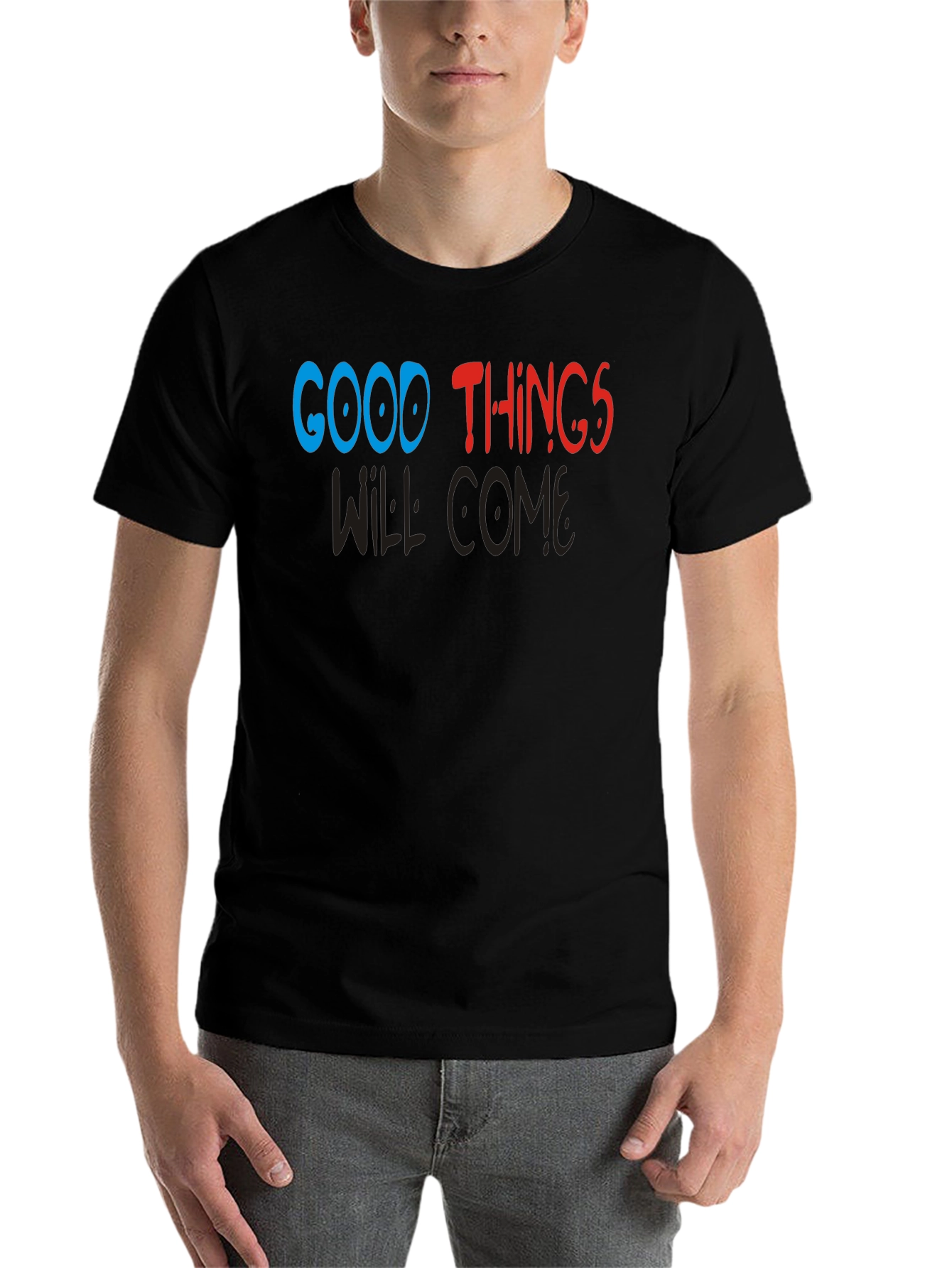Black Good Things Graphic T-Shirt view 7