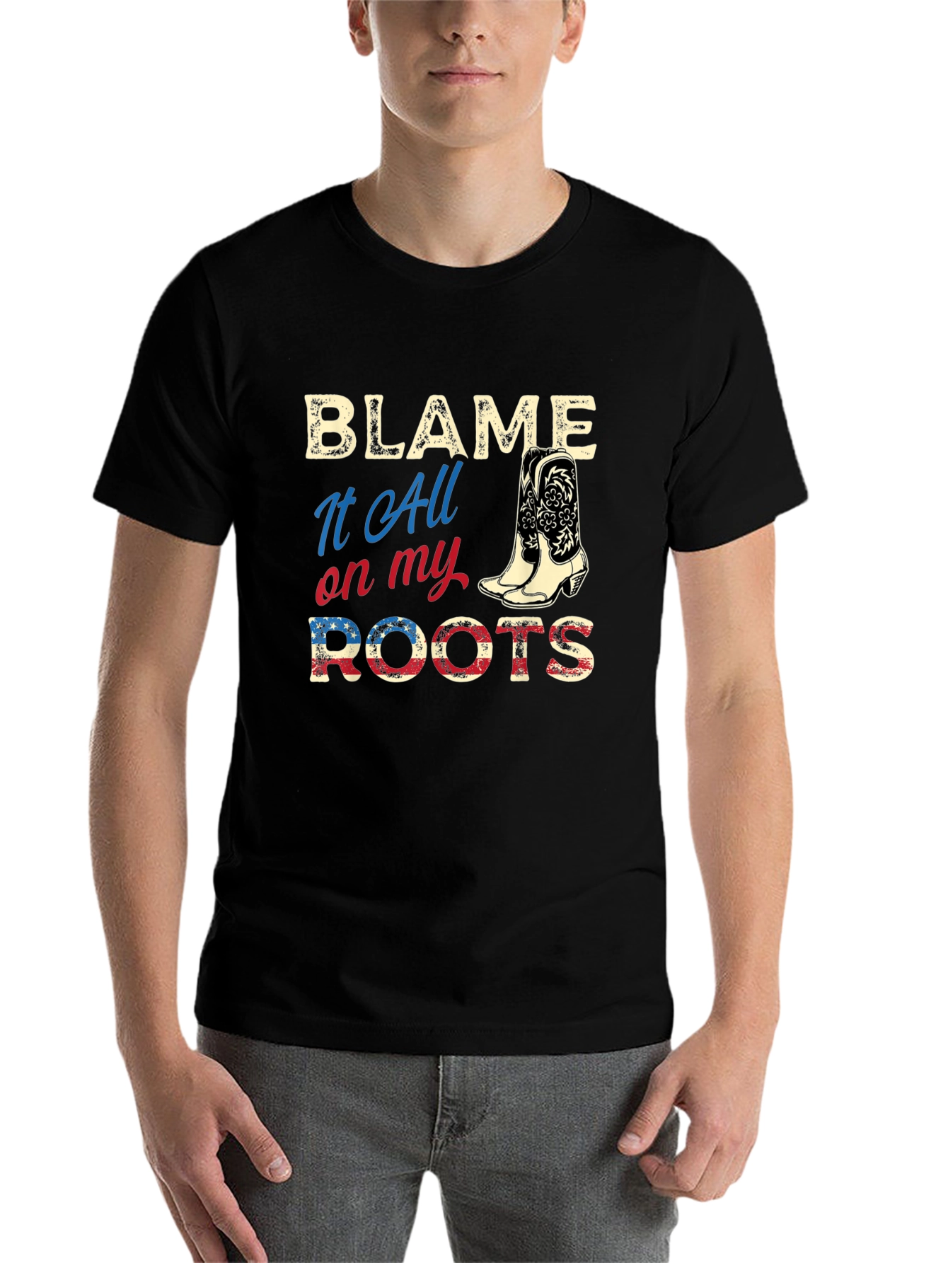Blame It All On My Roots Graphic Tee - 7