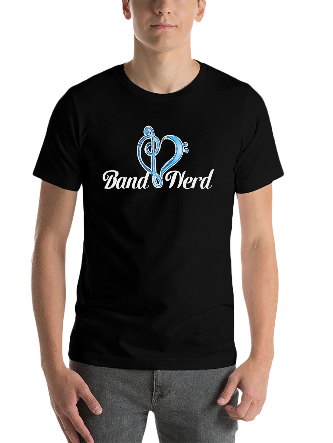 Black Band Nerd T-Shirt - Music Lover Tee view 7