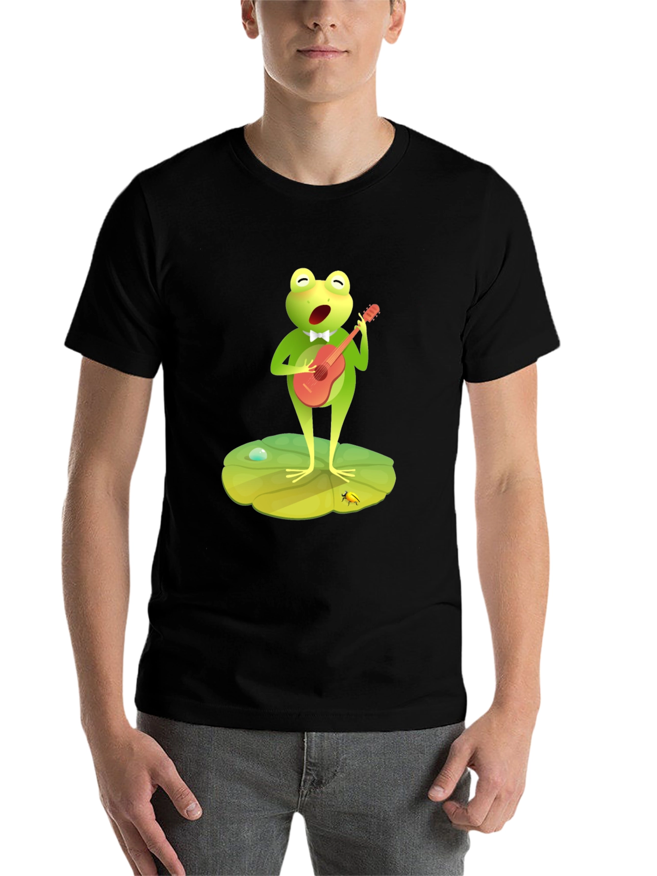 Black Frog Musician Graphic Tee view 7