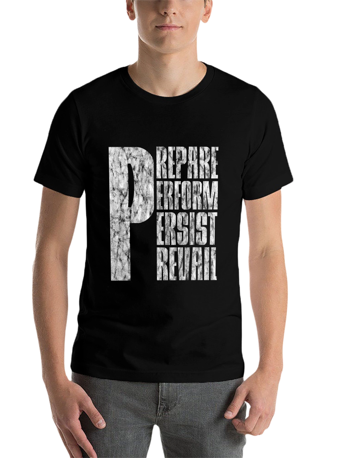 Black Prepare, Reform, Persist, Prevail Graphic Tee view 7