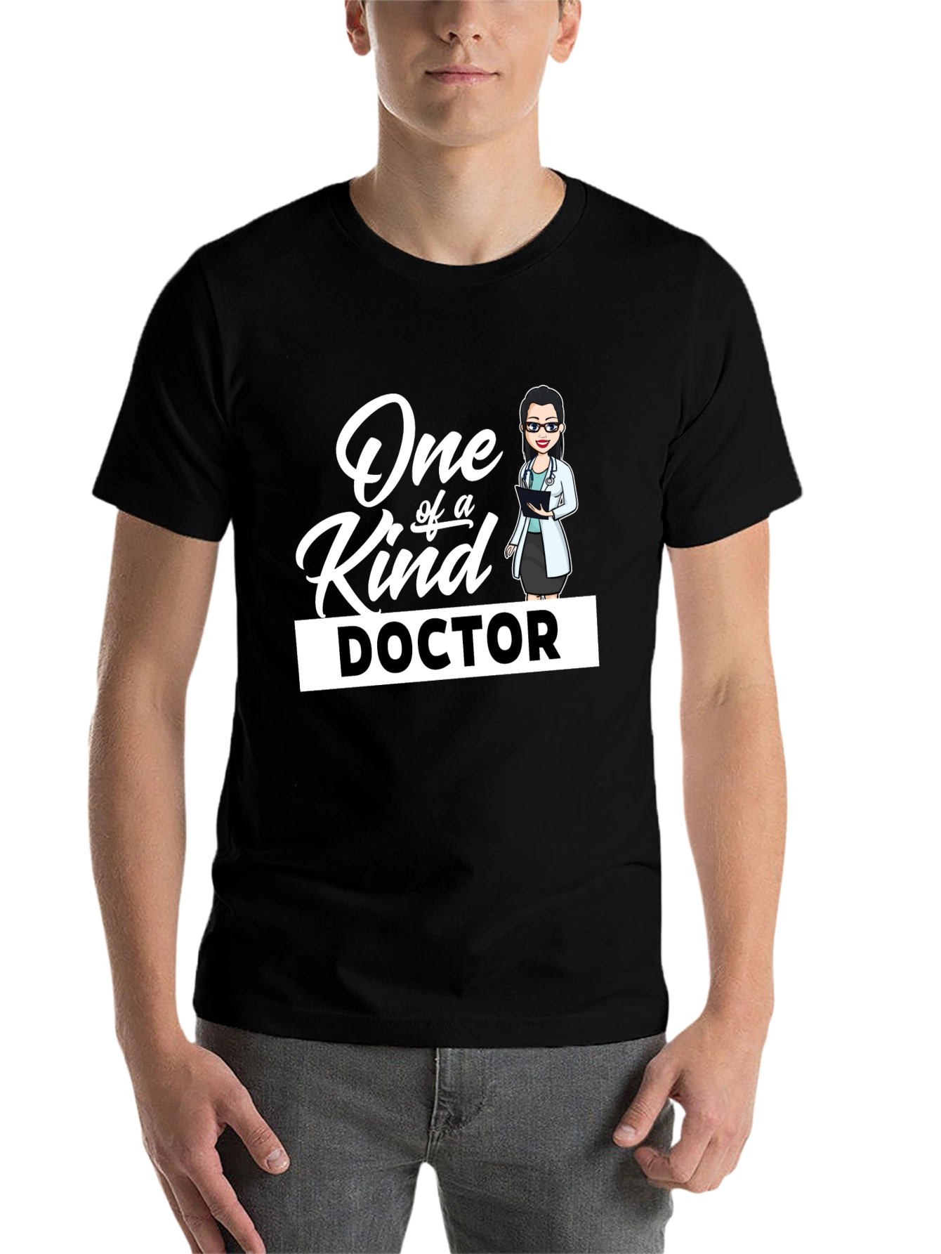 Black One of a Kind Doctor T-Shirt - Black view 7
