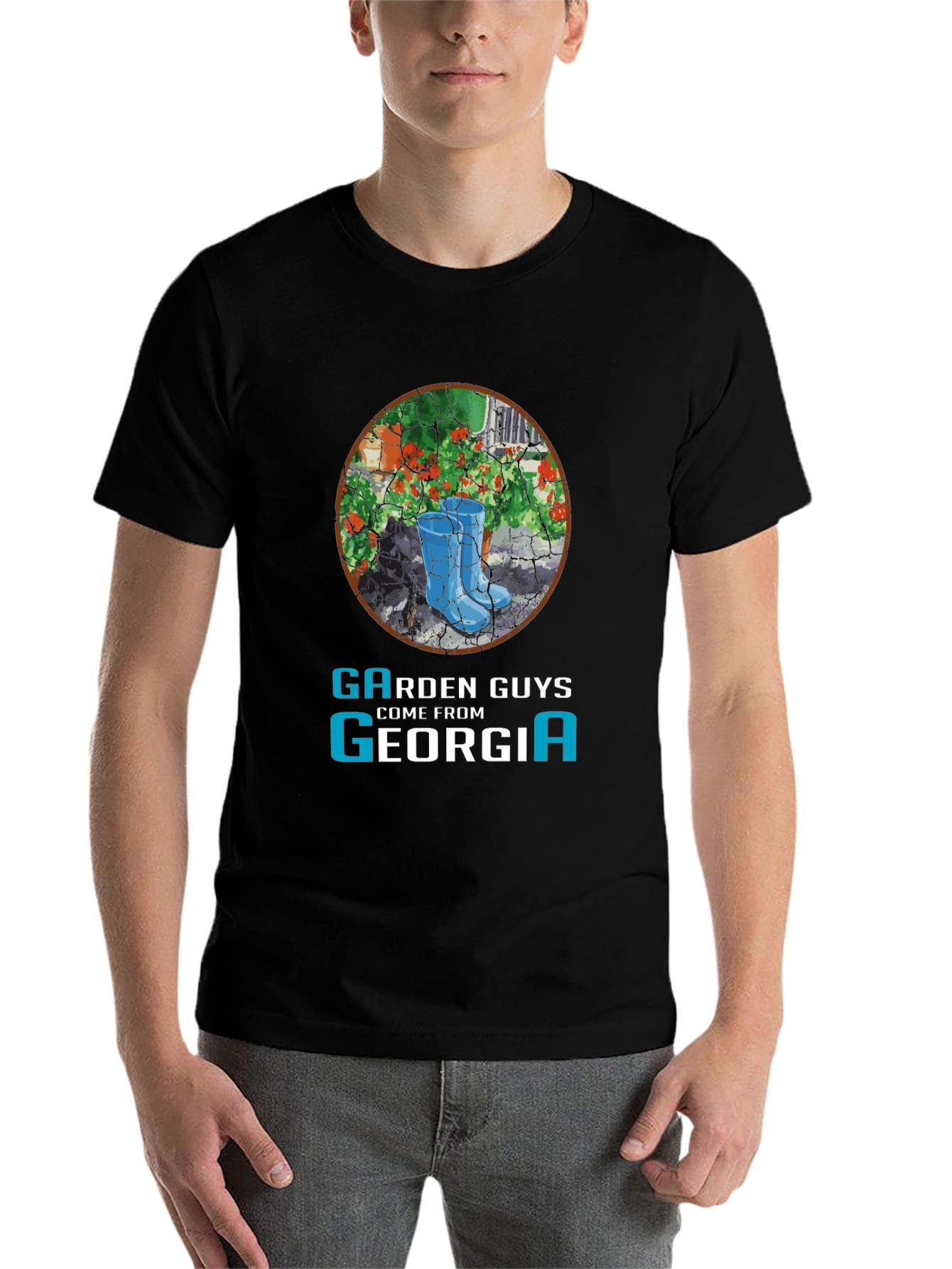 Black Garden Guys Georgia T-Shirt view 7
