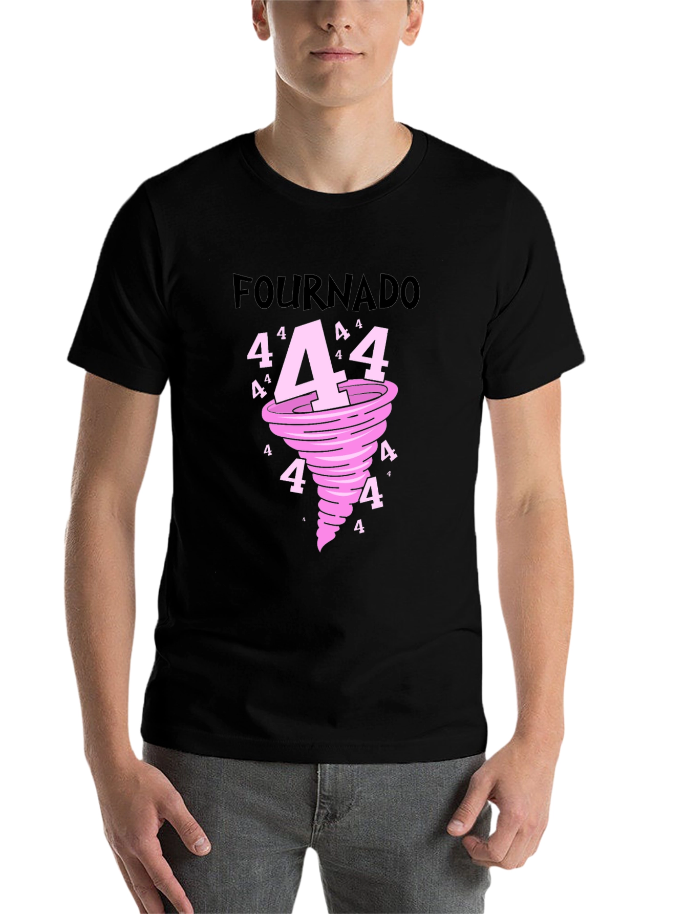 Black Fournado Black Graphic Tee view 7