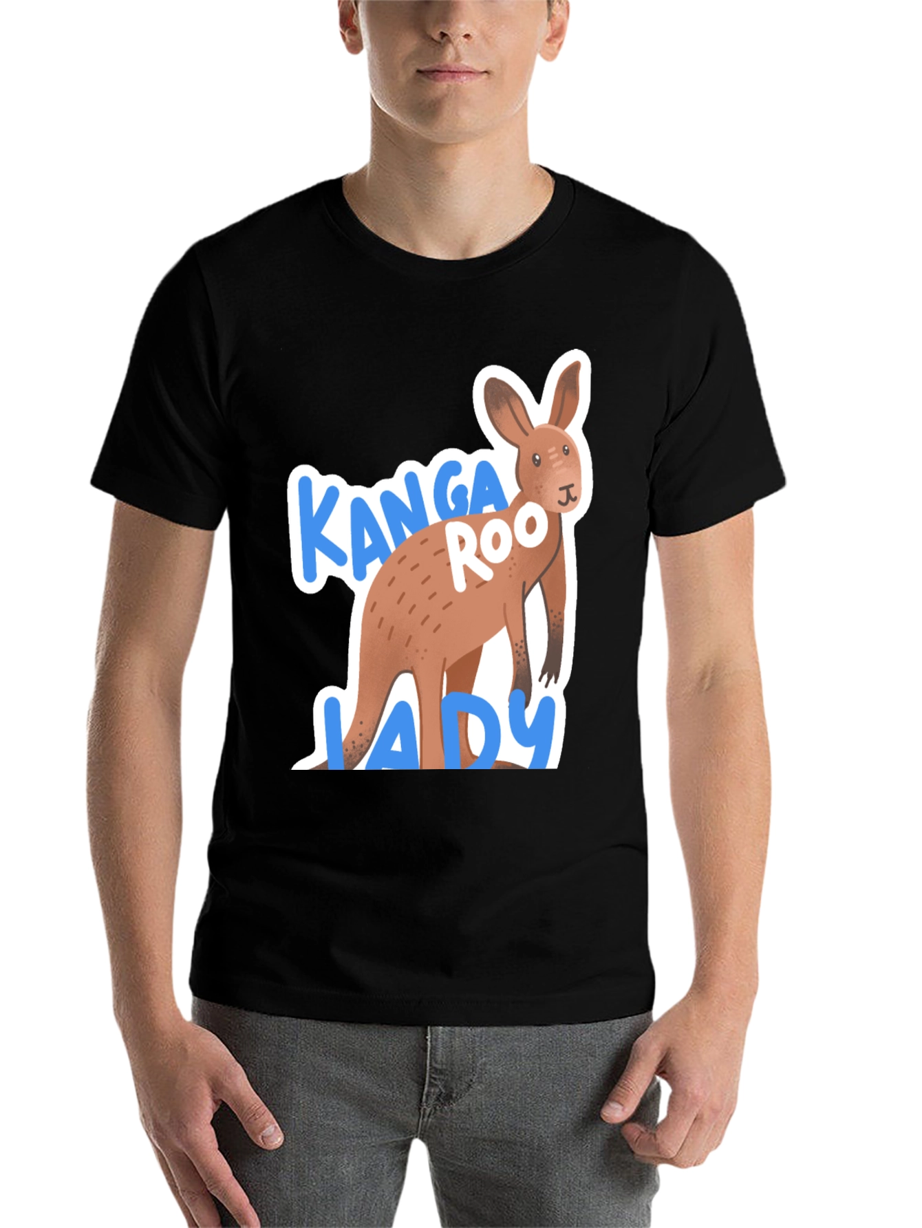 Black Kanga Roo Lady T-Shirt view 7