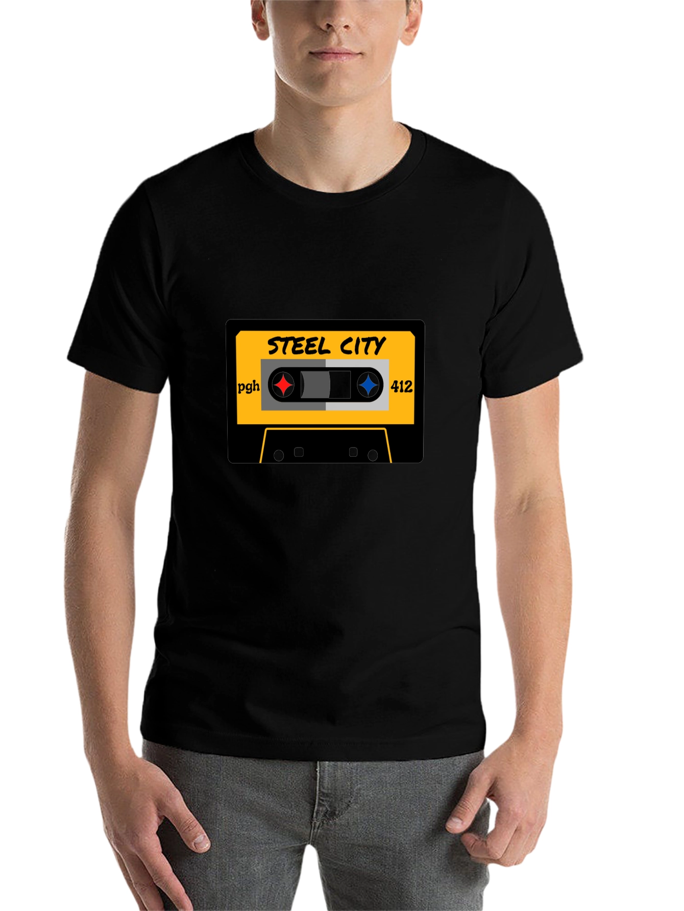 Steel City Cassette Tape Graphic Tee - 7