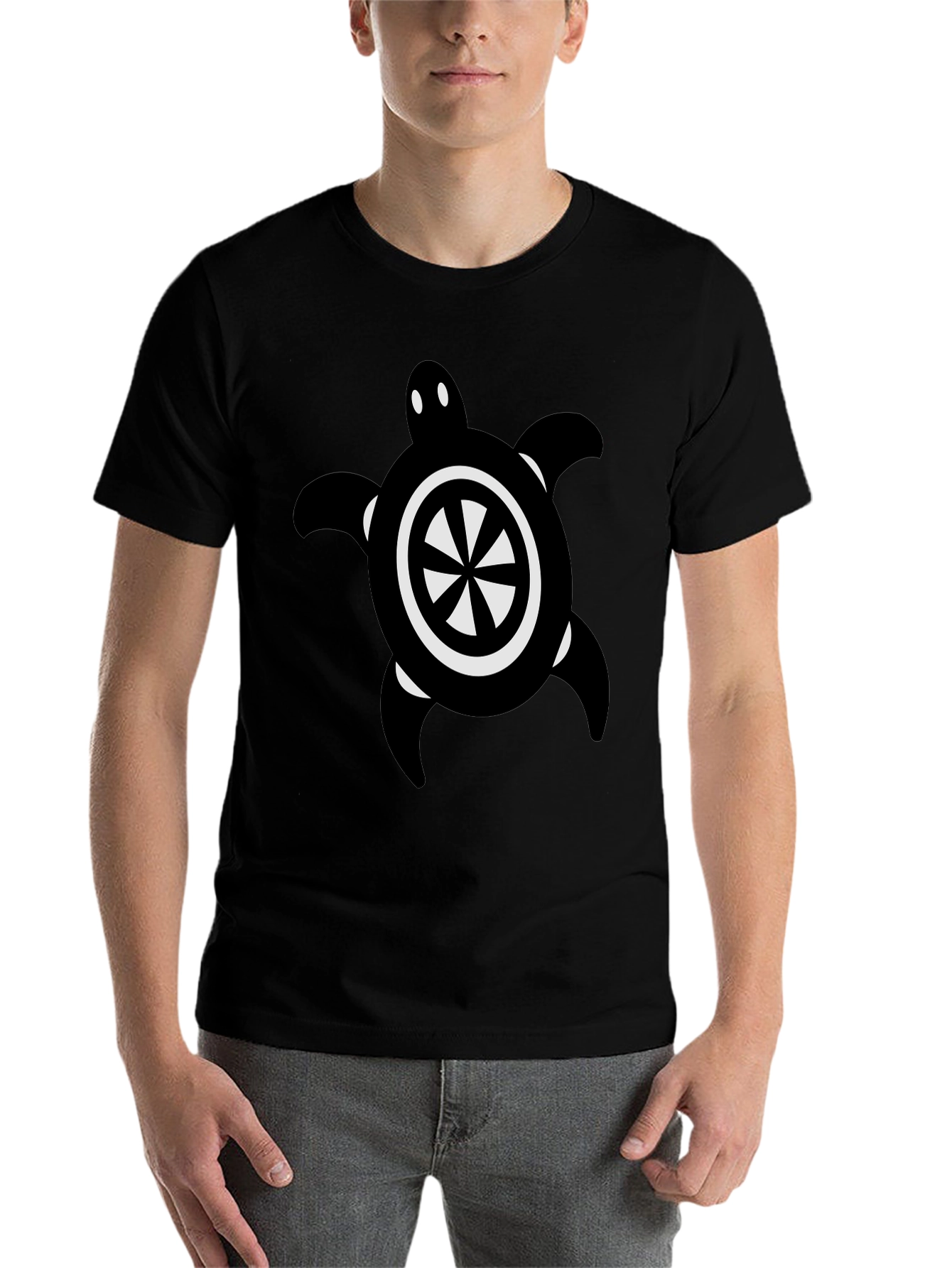 Black Black Turtle Graphic Tee view 7