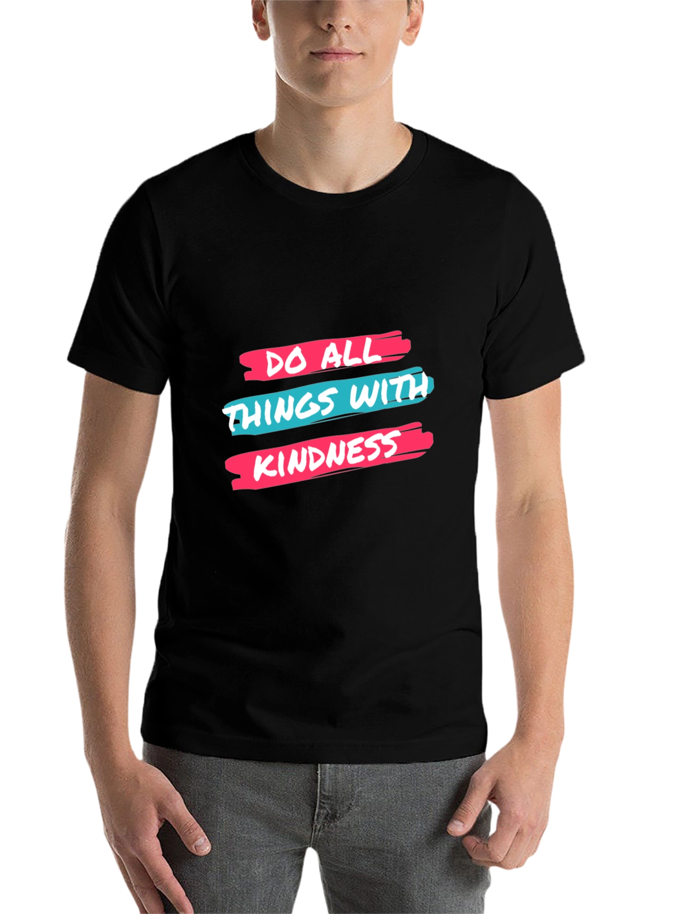 Black Kindness Graphic Tee - Stylish & Comfy! view 7