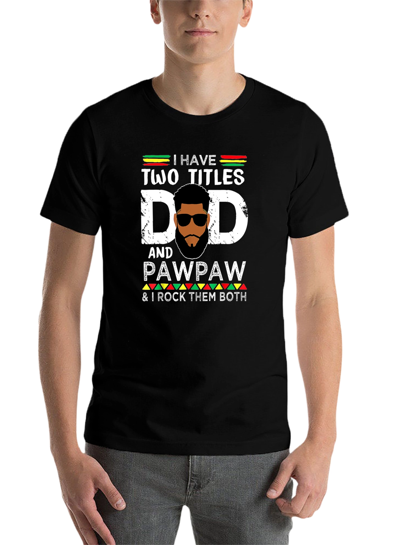Black Dad and Pawpaw Graphic T-Shirt view 7