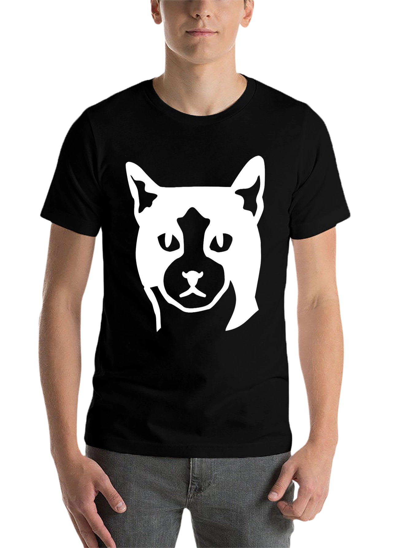 Black Cat Graphic Print T-Shirt view 7