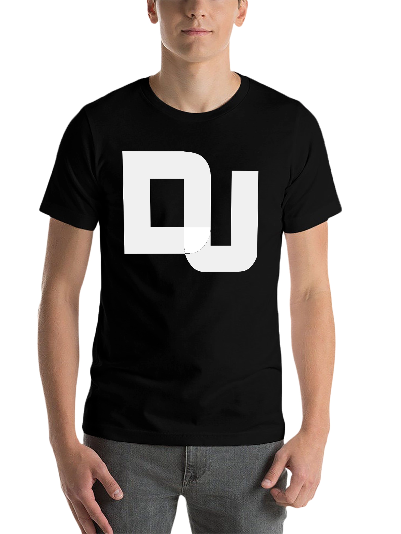Black DJ Graphic Print Black T-Shirt view 7