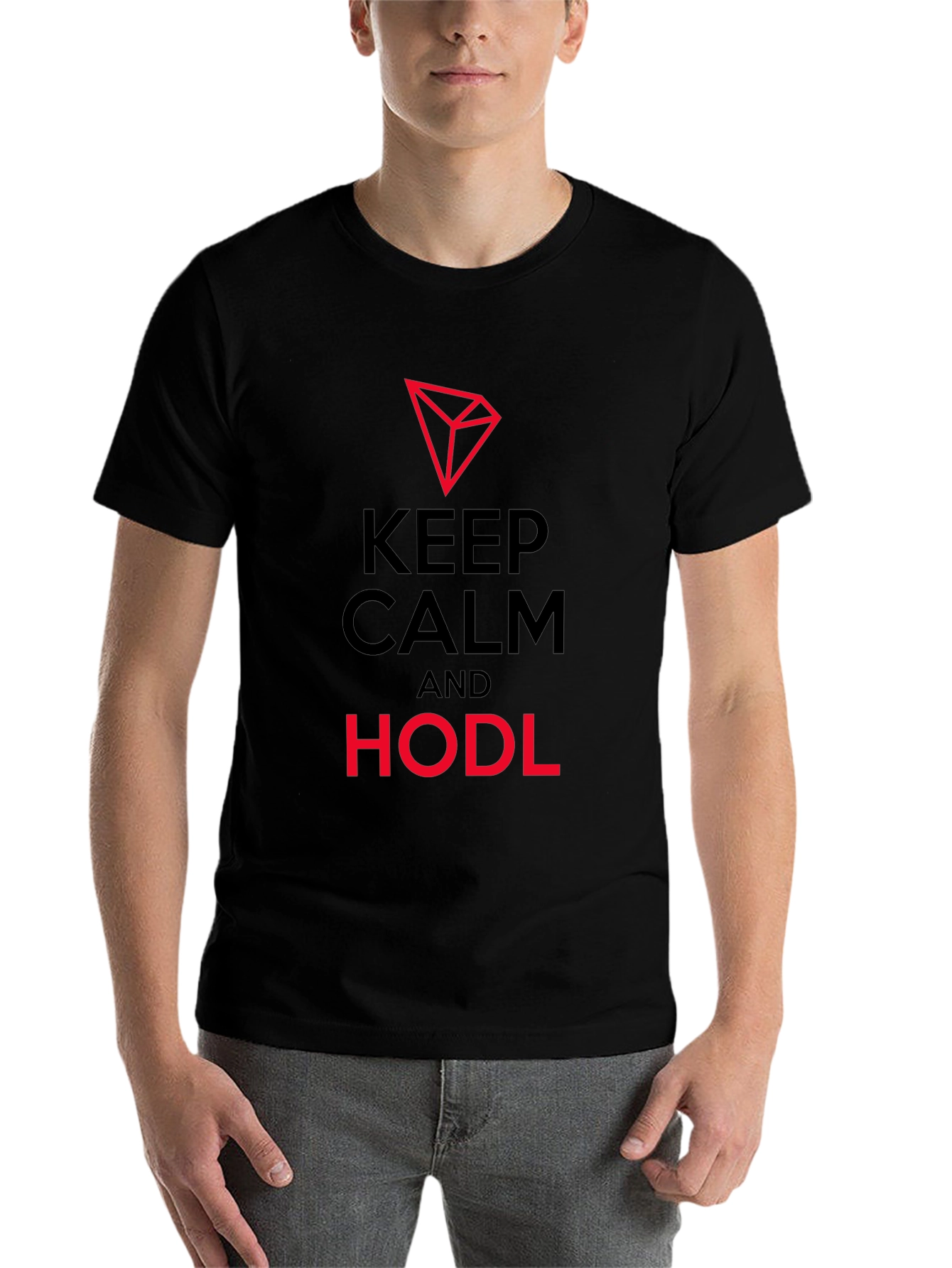 Keep Calm & HODL Black T-Shirt - Crypto Investor - 7