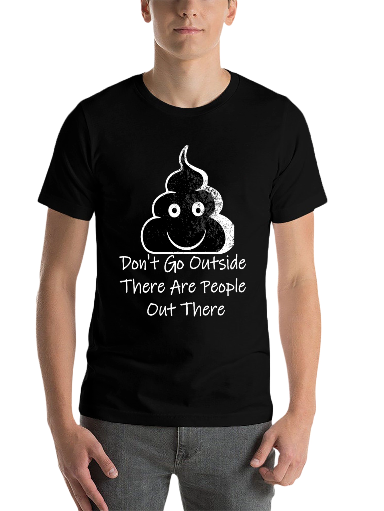 Black Don't Go Outside T-Shirt Funny Social Graphic Tee view 7
