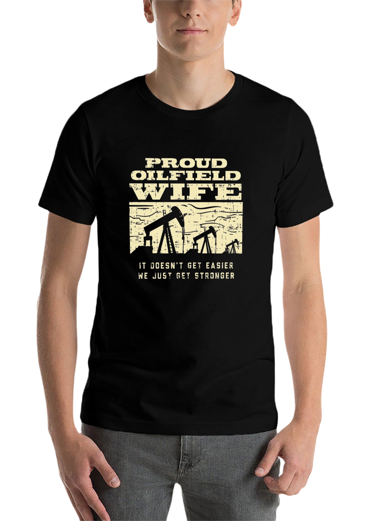 Proud Oilfield Wife Graphic Tee - Black - 7