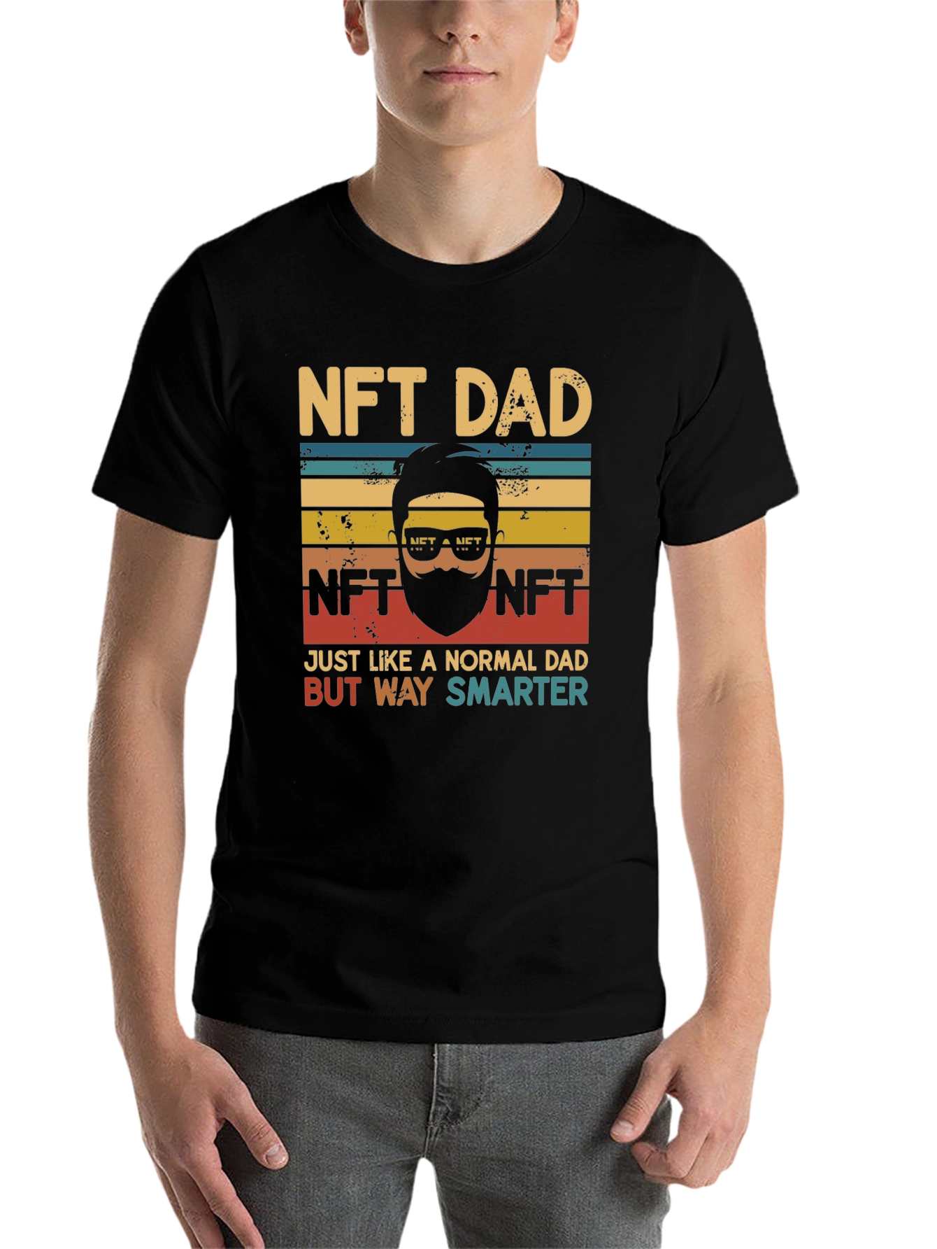 Black NFT Dad Graphic T-Shirt view 7