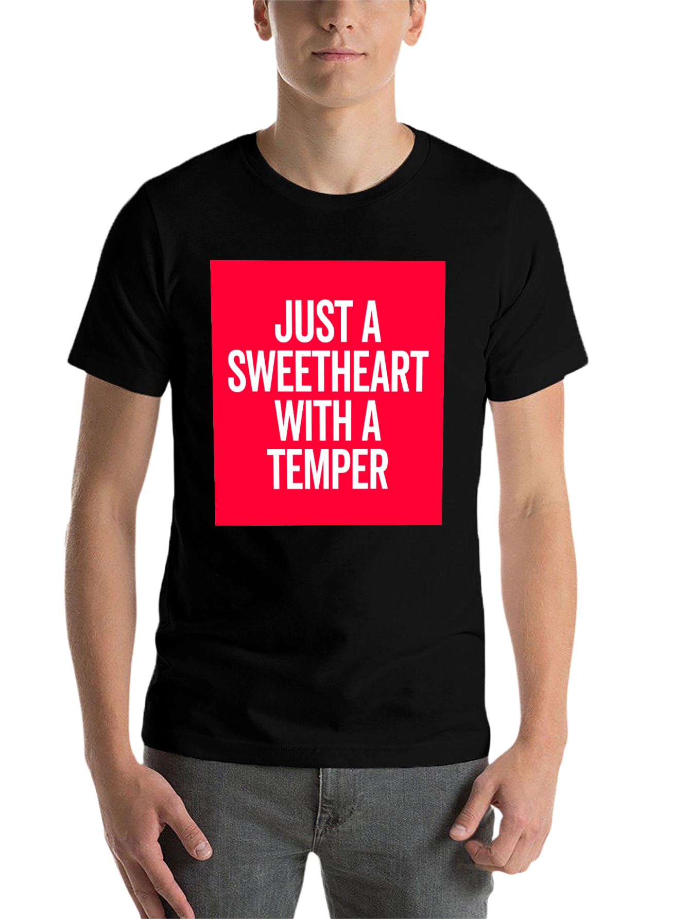 Black Sweetheart With A Temper Graphic T-Shirt view 7