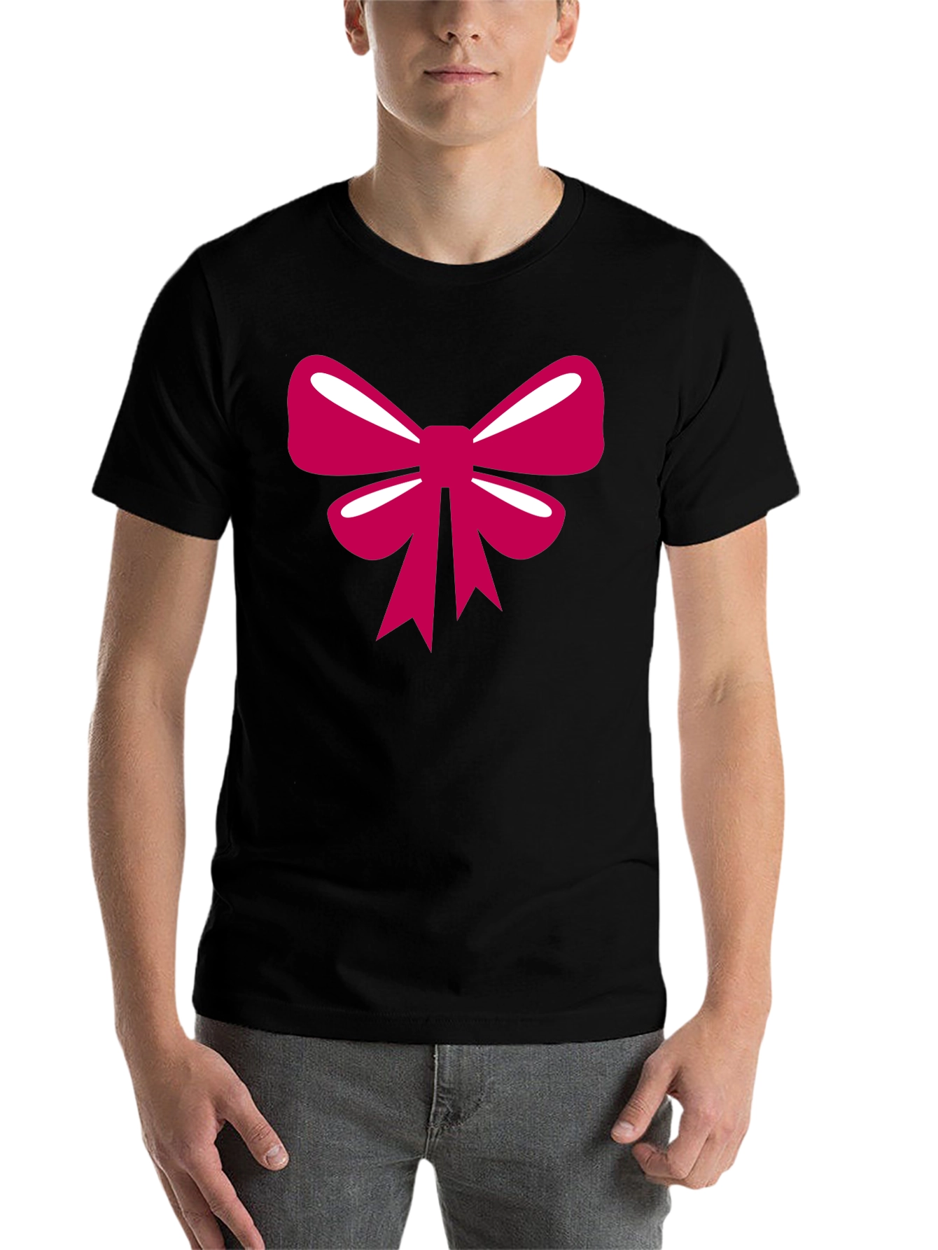 Black Bow Graphic T-Shirt - Stylish Casual Tee view 7