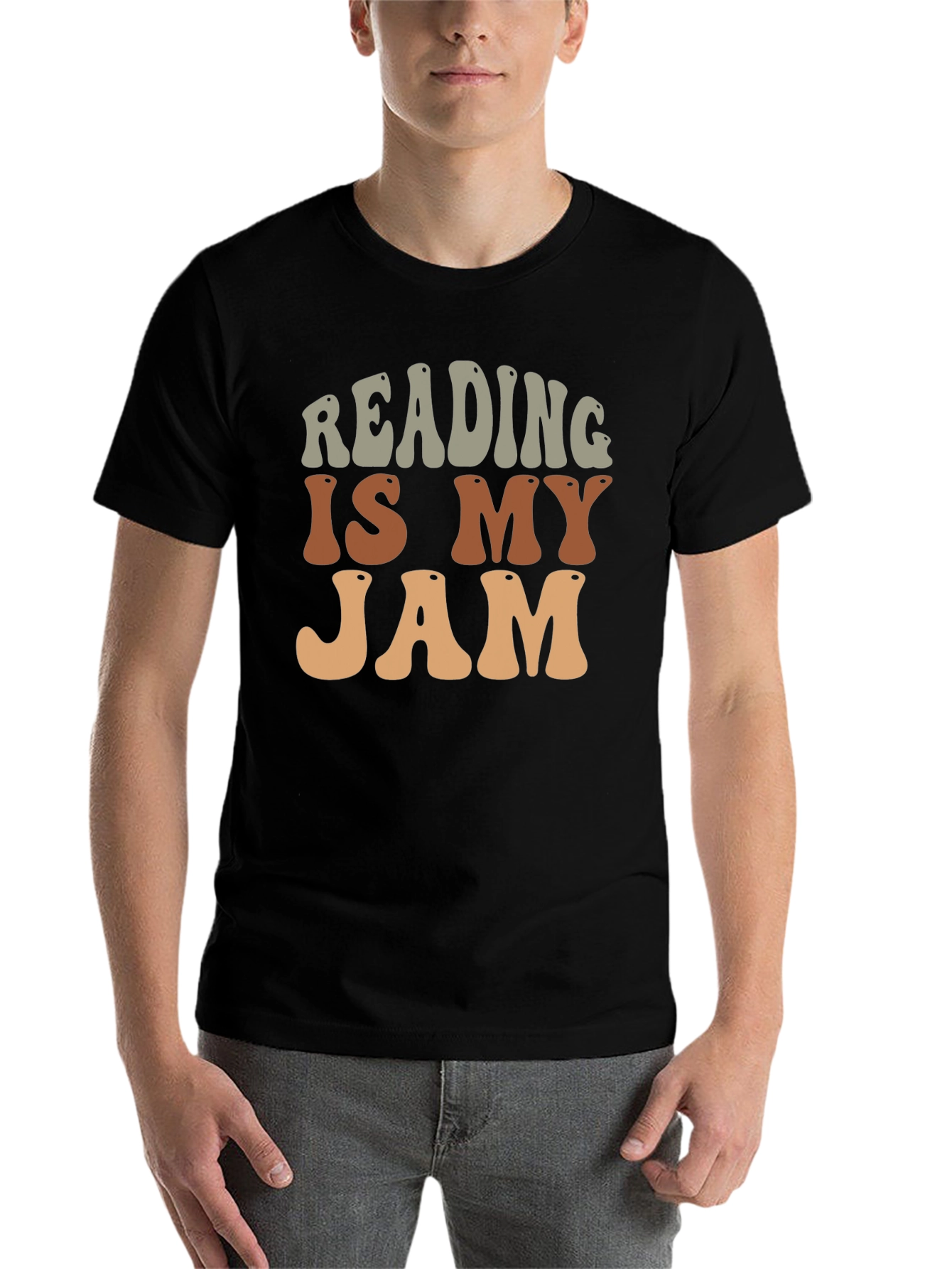 Black Reading Is My Jam Retro Graphic Tee view 7