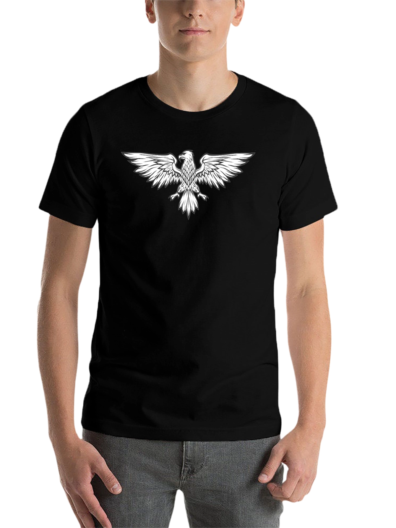 Black Black Eagle Graphic Tee - Mens Short Sleeve view 7