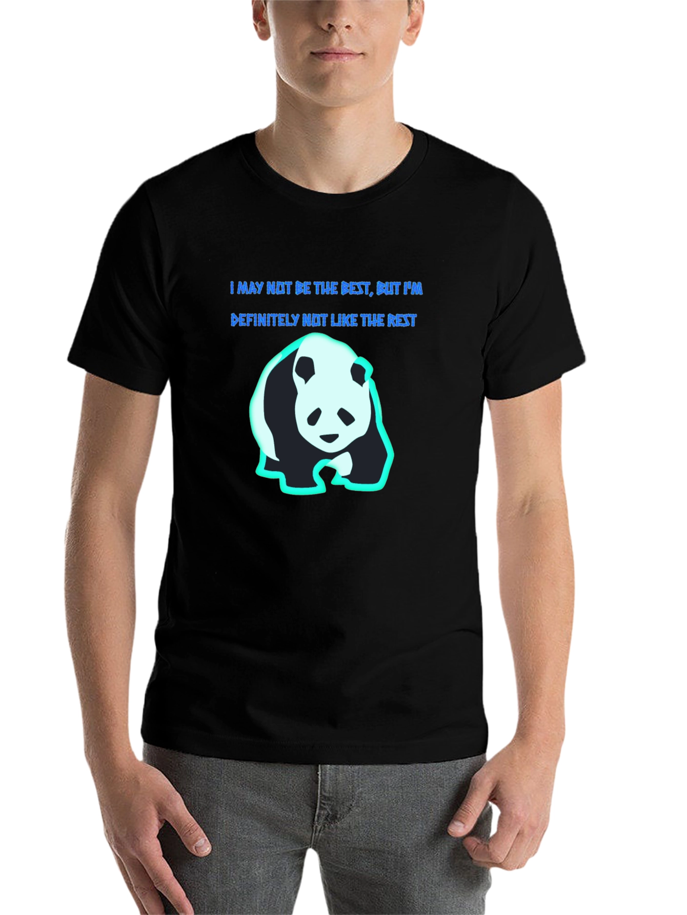 Black Panda Graphic T-Shirt - I'm Not Like The Rest view 7