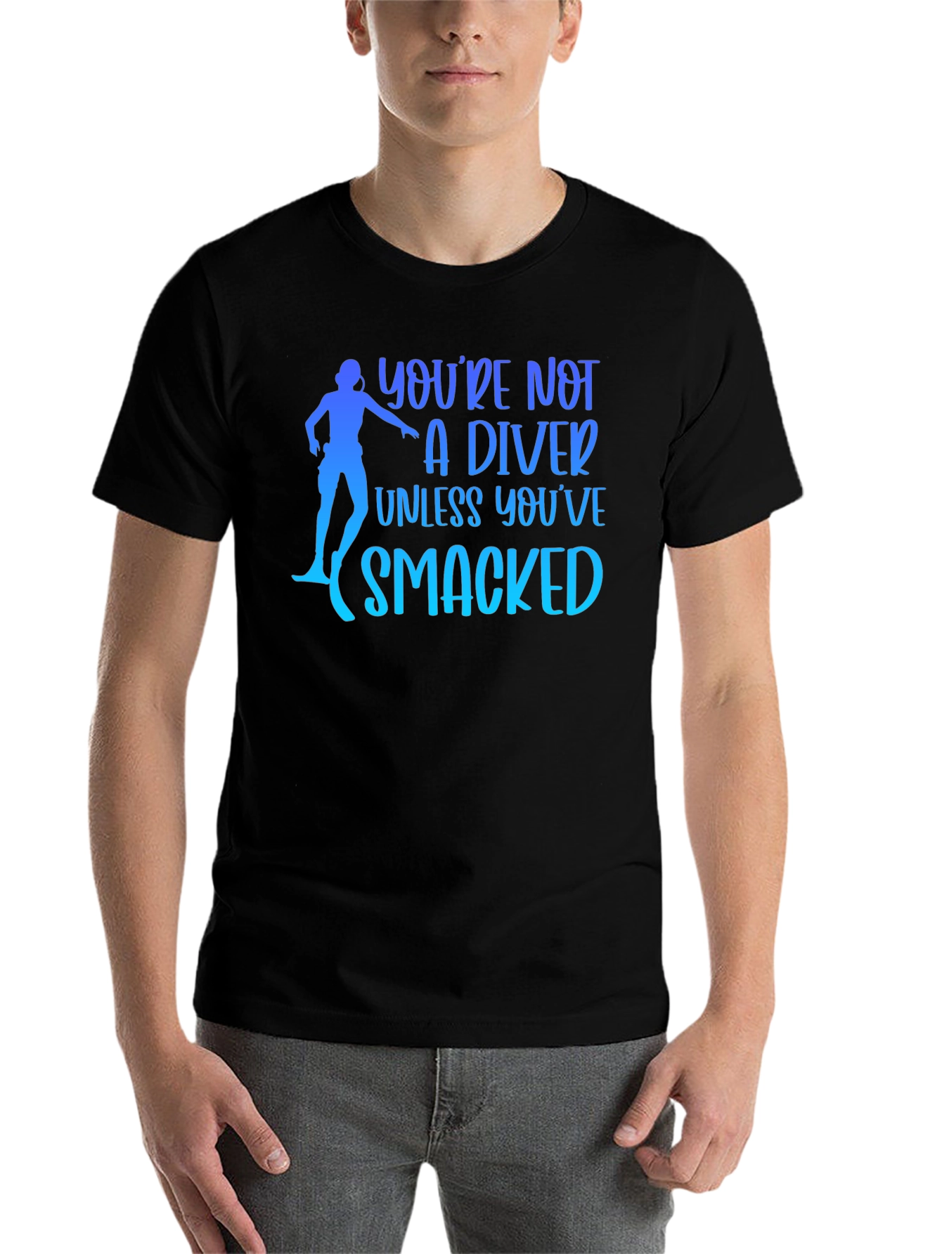 Black Diver Humor T-Shirt - You're Not A Diver Unless... view 7