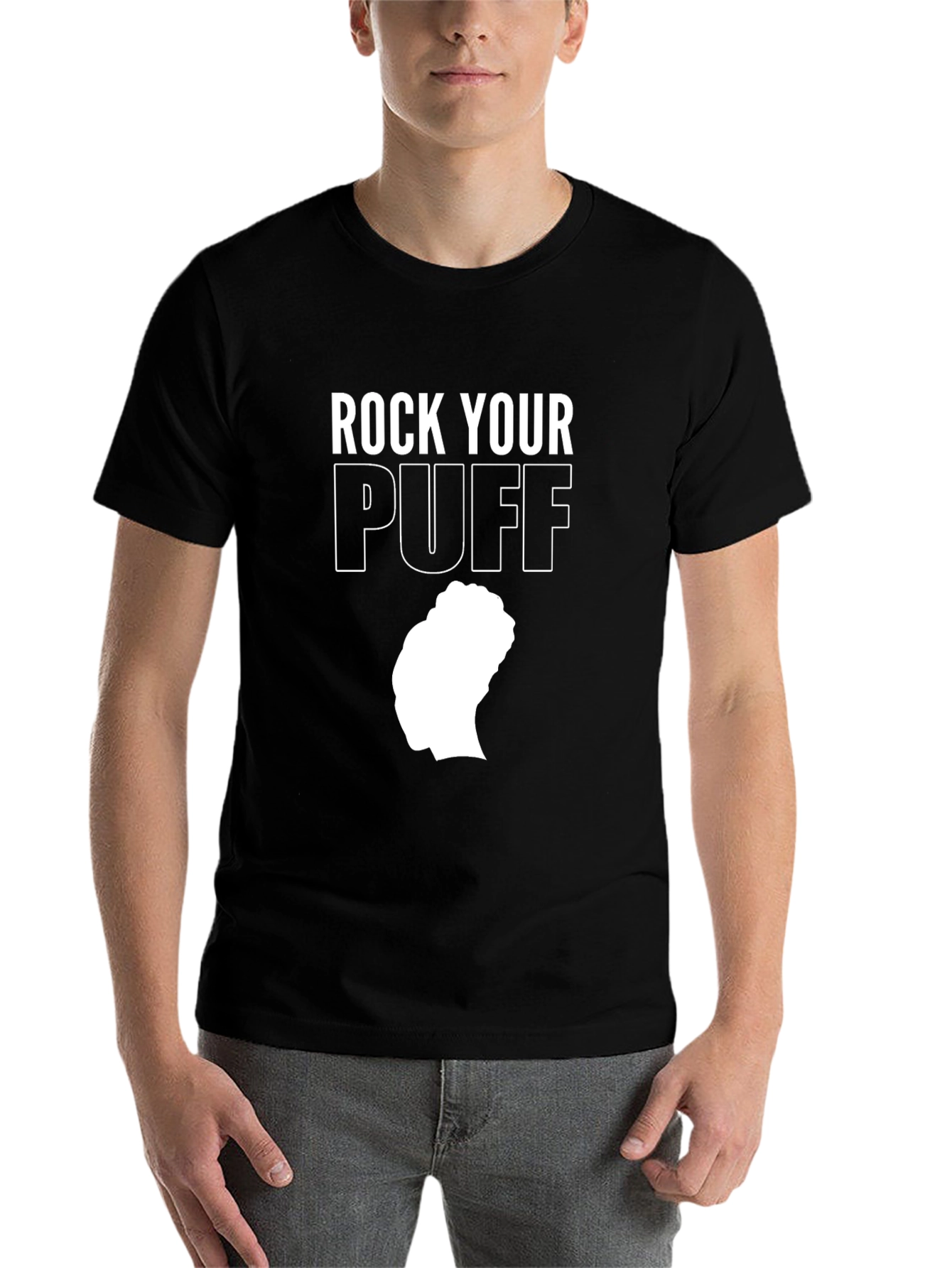 Black Rock Your Puff T-Shirt - Black Graphic Tee view 7