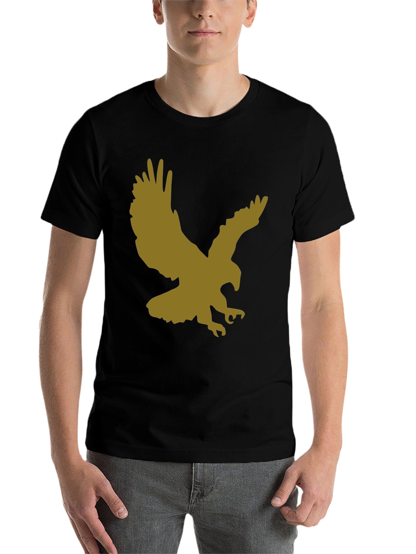 Black Eagle Graphic Black T-Shirt view 7