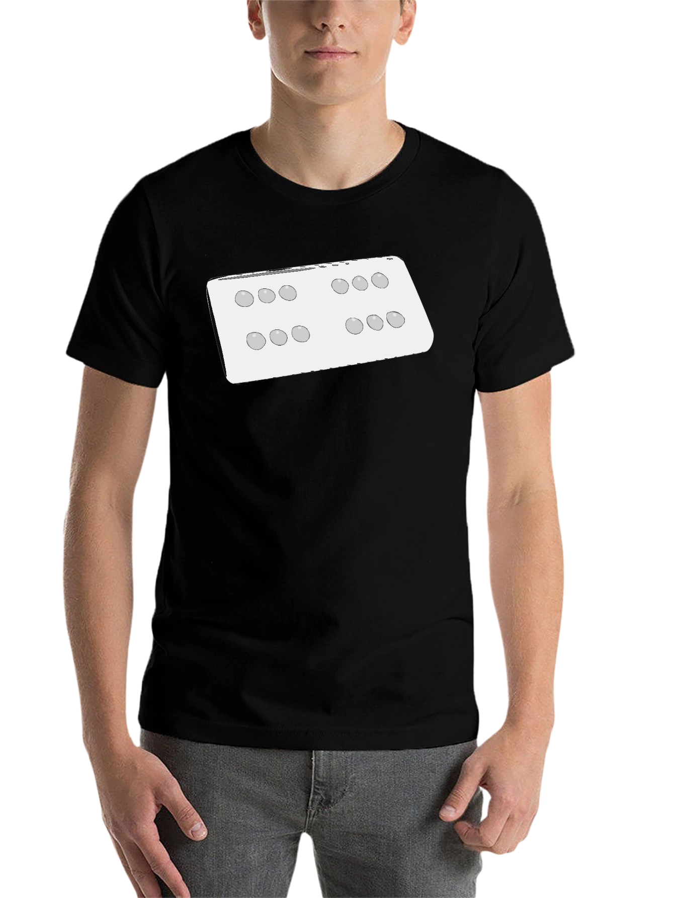 Black Dice Array Graphic Tee - Black view 7