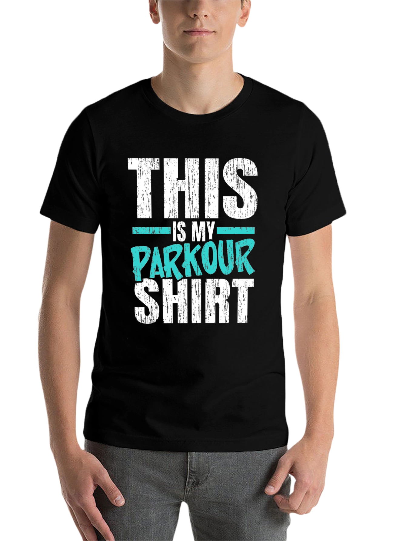 Black This is My Parkour Shirt - Black Graphic Tee view 7
