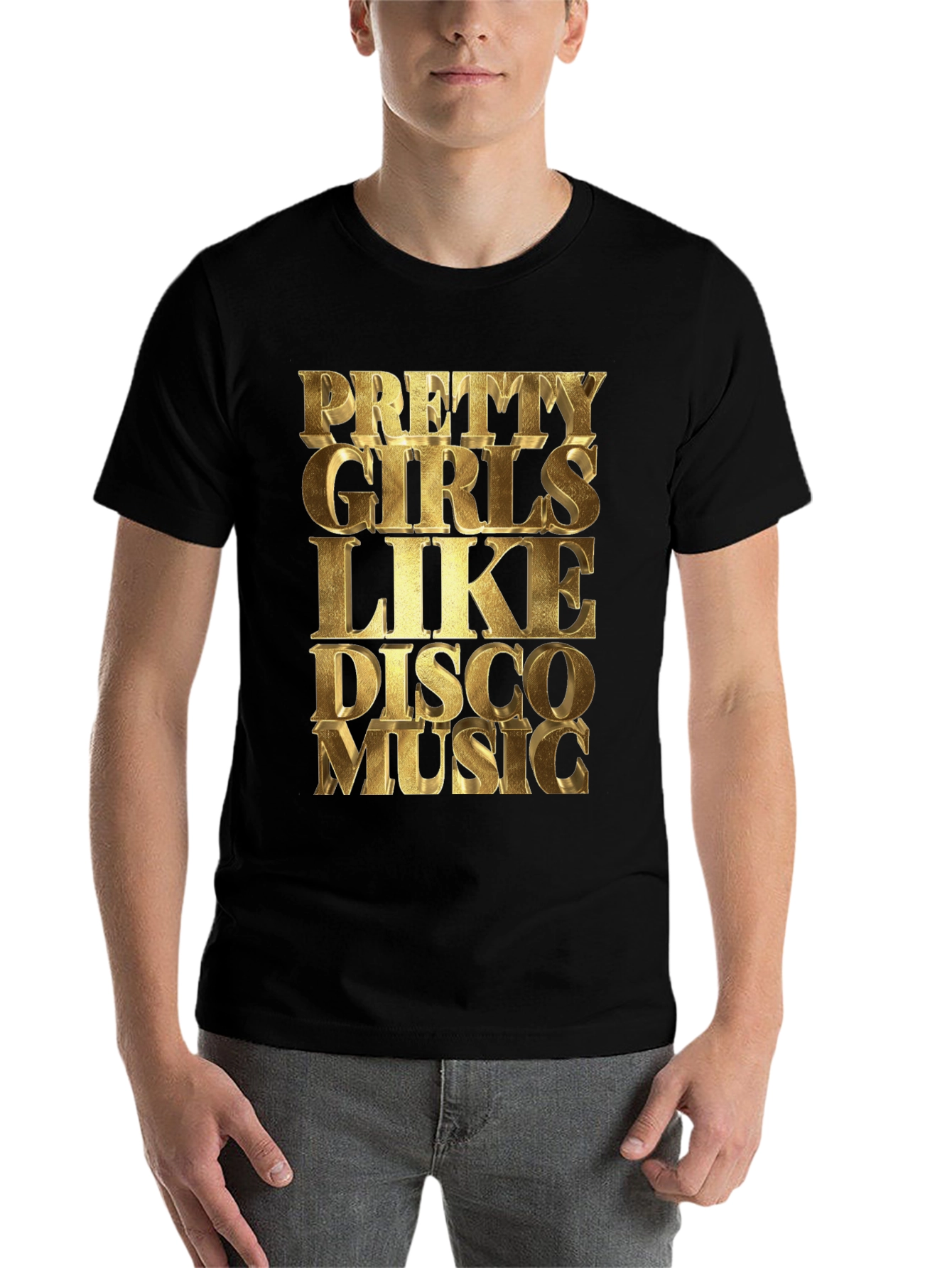 Black Pretty Girls Like Disco Music Graphic Tee view 7