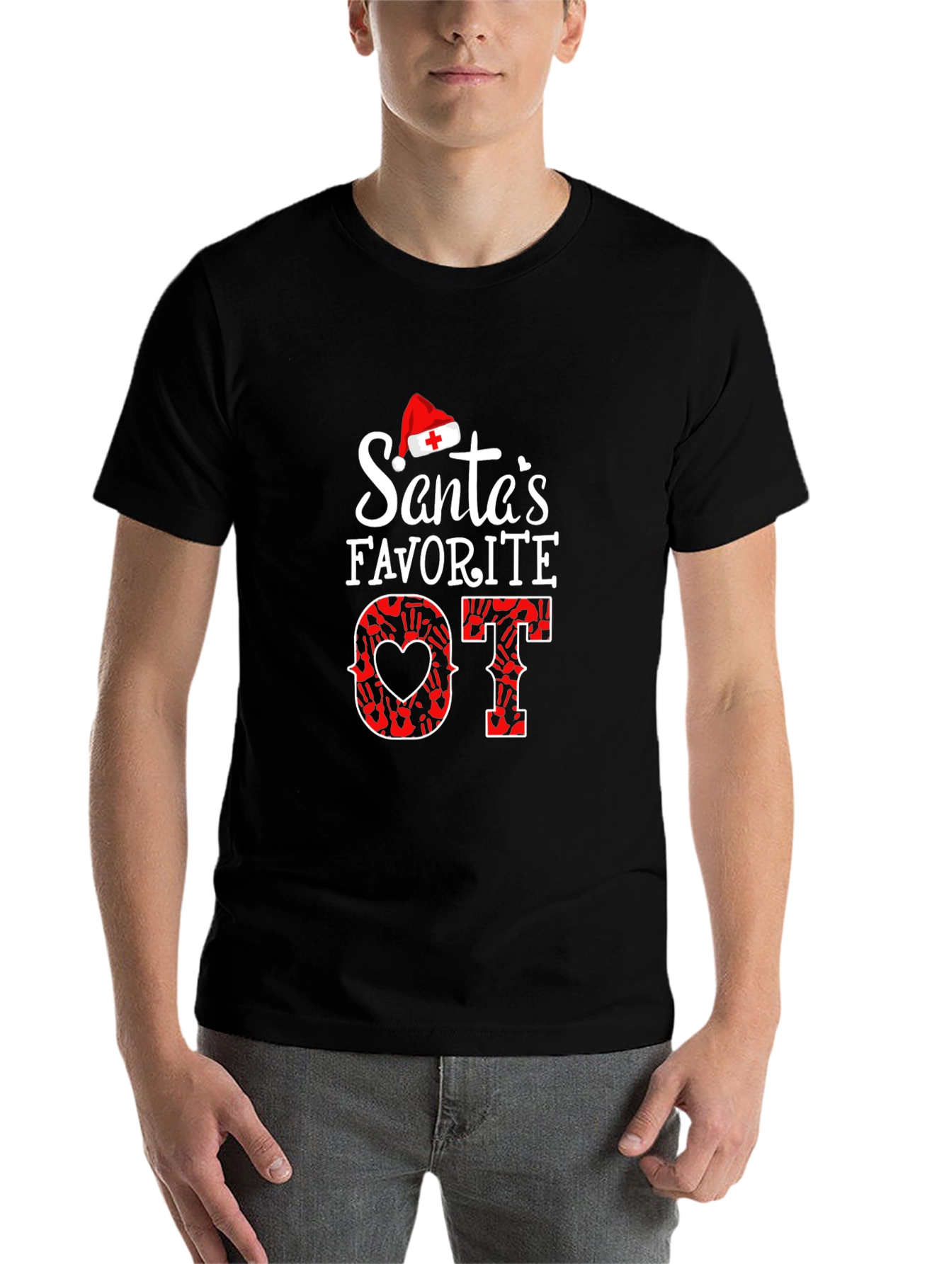Santa's Favorite OT T-Shirt - Occupational Therapist Holiday Tee - 7