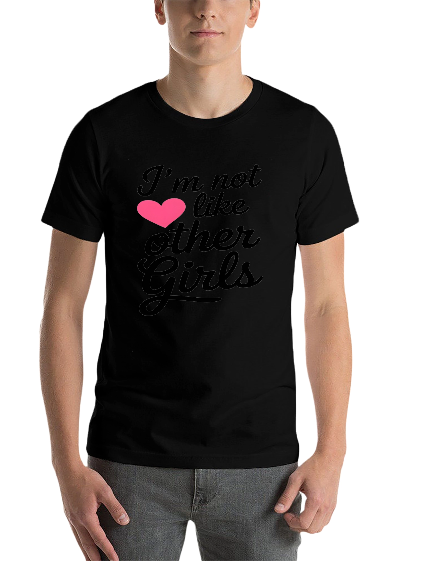 Black I'm Not Like Other Girls Graphic Tee view 7