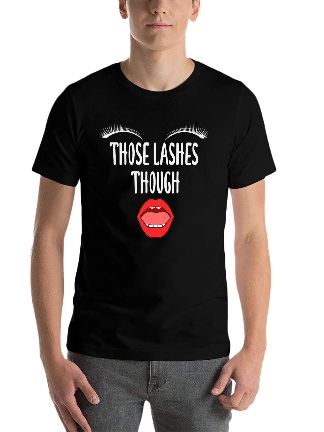 Black Lashes Though Graphic Tee - Unisex Fashion view 7