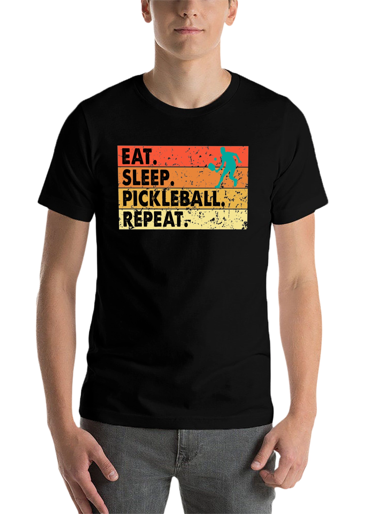 Eat Sleep Pickleball Repeat T-Shirt - 7