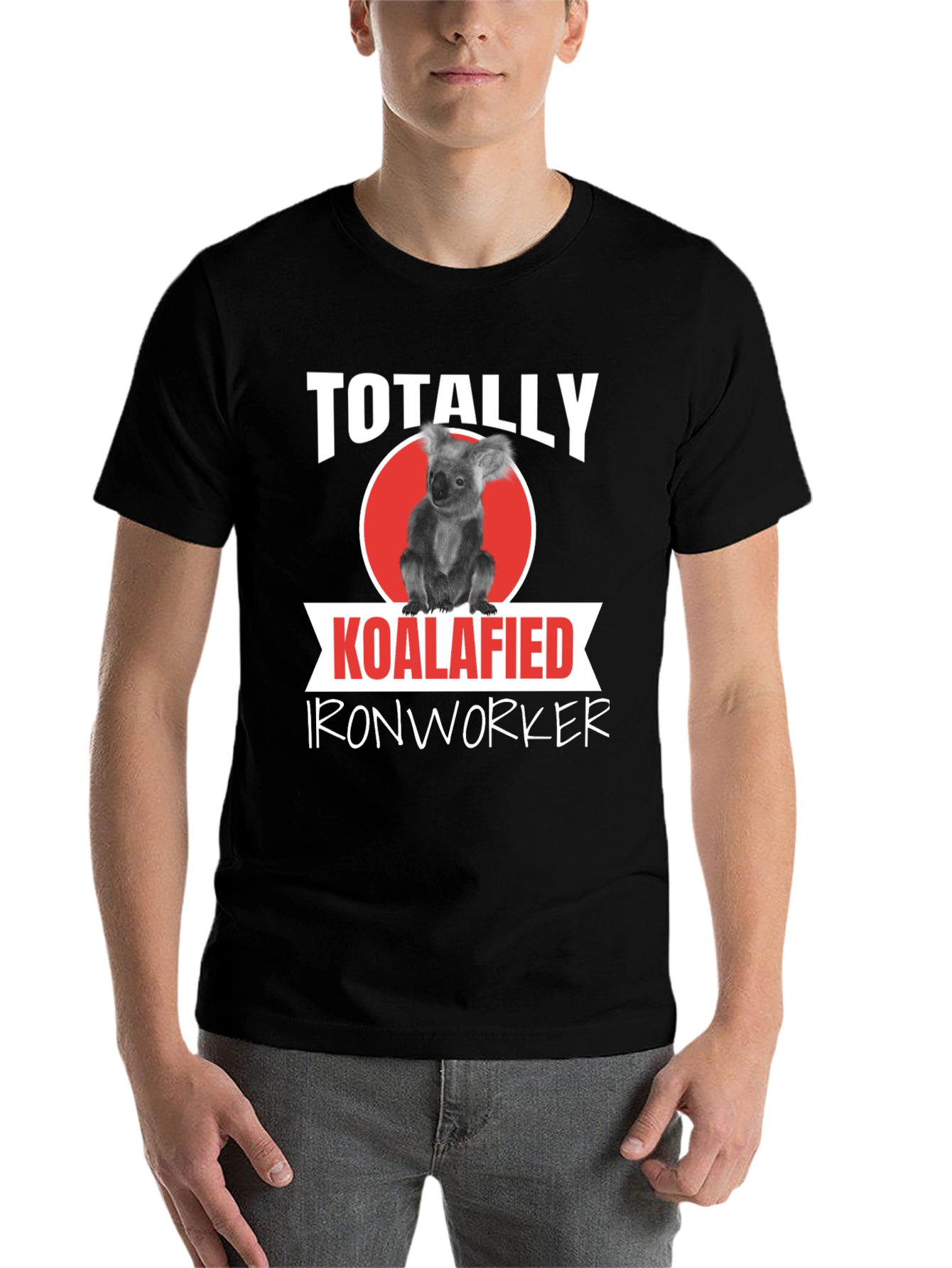 Black Koalafied Ironworker Graphic Tee view 7