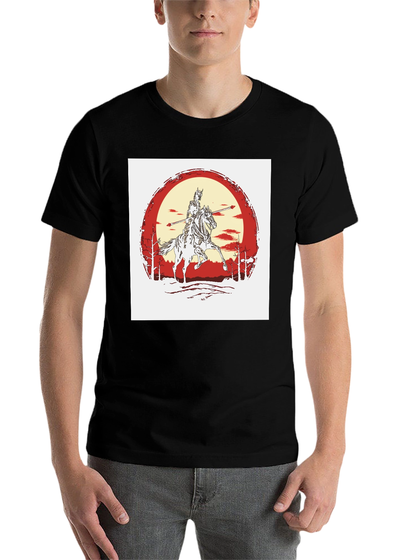 Knight Horseman Black T-Shirt - 7