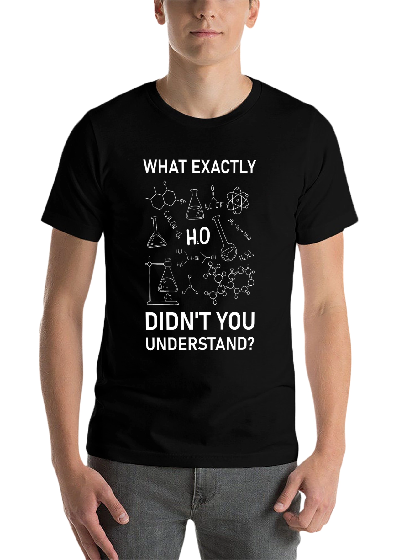 Black Funny Chemistry T-Shirt - What Exactly Didn't You Understand? view 7