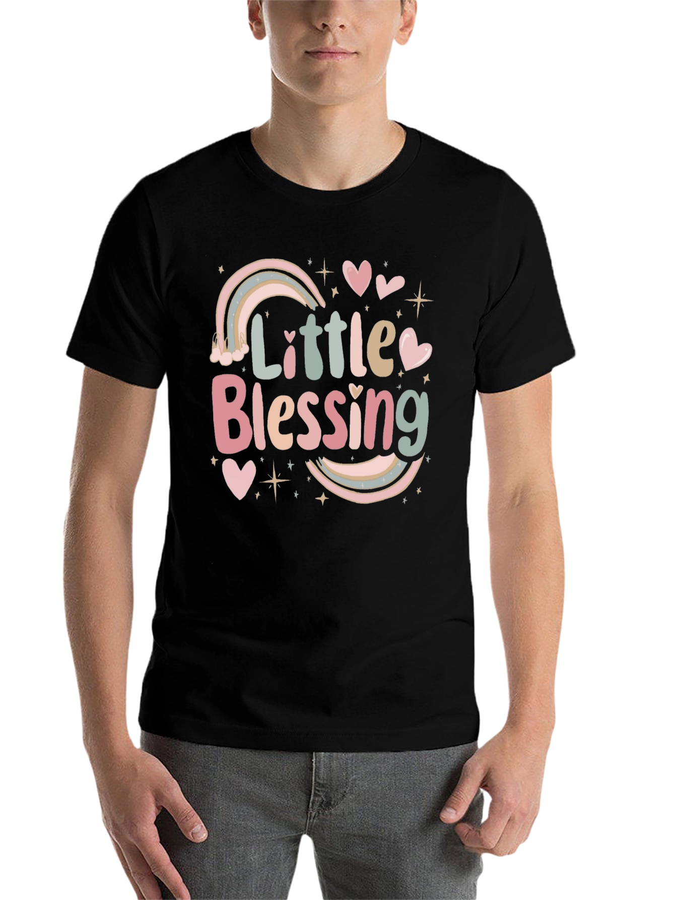 Black Little Blessing Graphic T-Shirt view 7