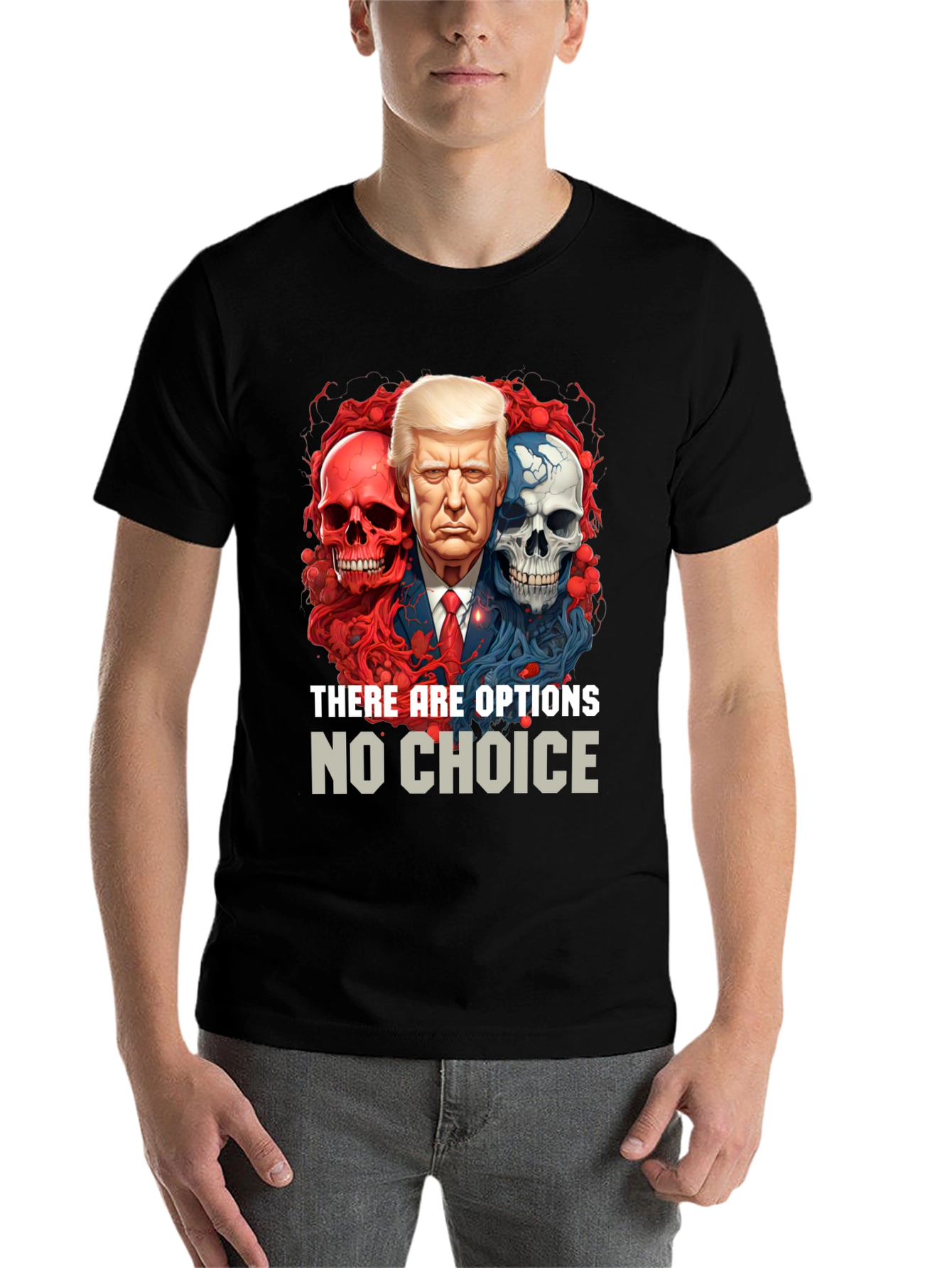Black Political T-Shirt: Options No Choice view 7