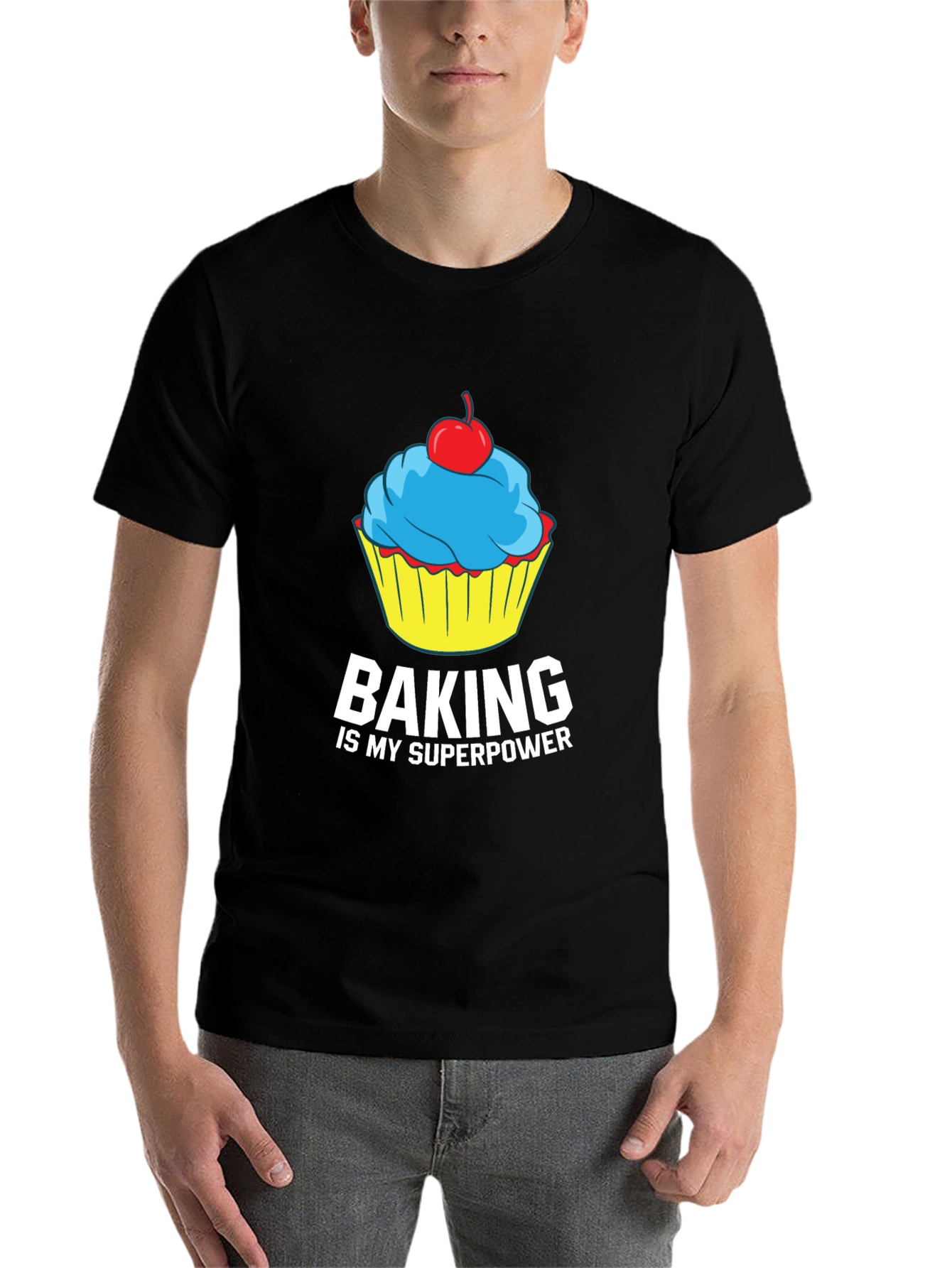 Black Baking is My Superpower Graphic Tee view 7