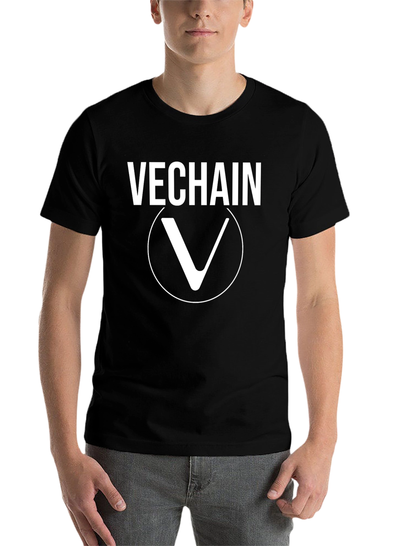 Black VeChain Crypto T-Shirt - Black view 7