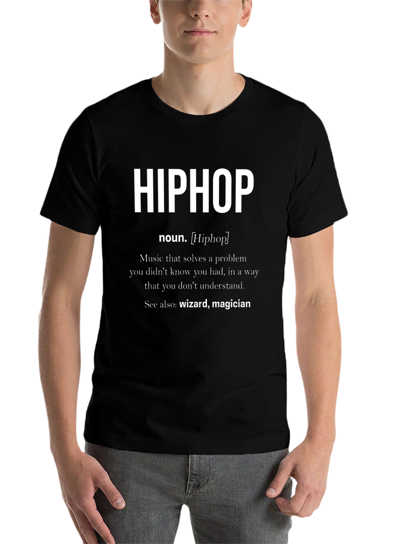 Black Hip Hop Definition T-Shirt view 7