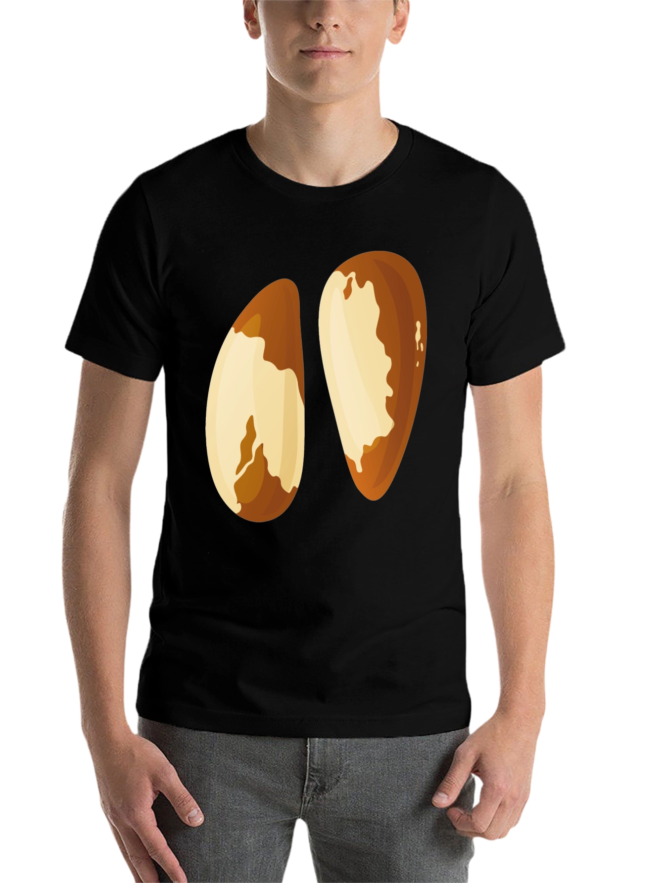 Brazil Nut Graphic Tee - Novelty Nut Design T-Shirt - 7