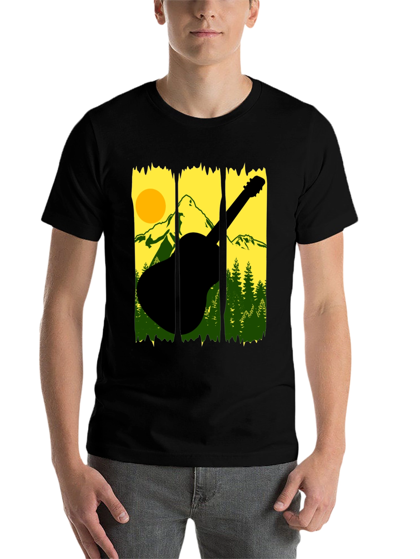 Black Mountain Guitar Graphic Tee view 7