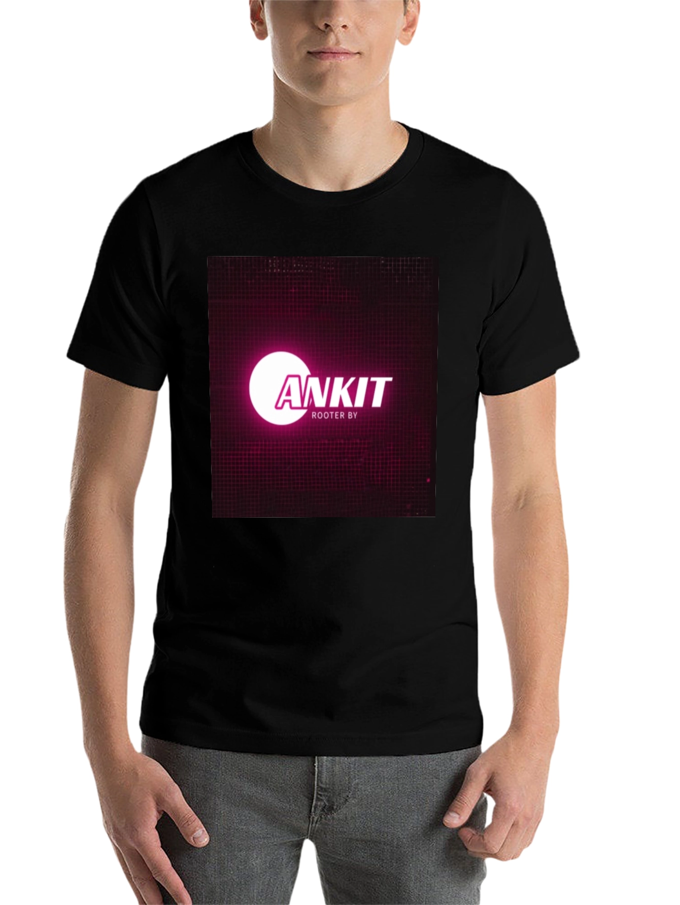 Black Ankit Rooter By Black T-Shirt view 7