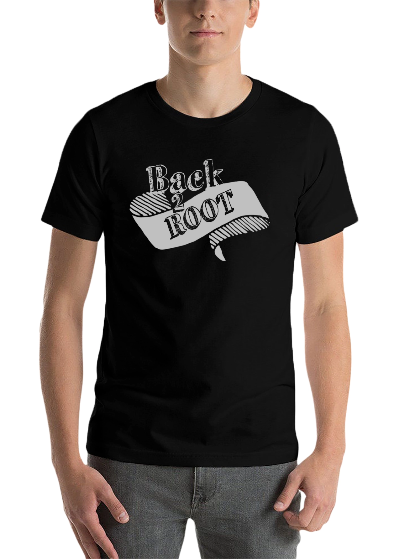 Black Back 2 ROOT Graphic Tee - Soft Cotton Blend view 7
