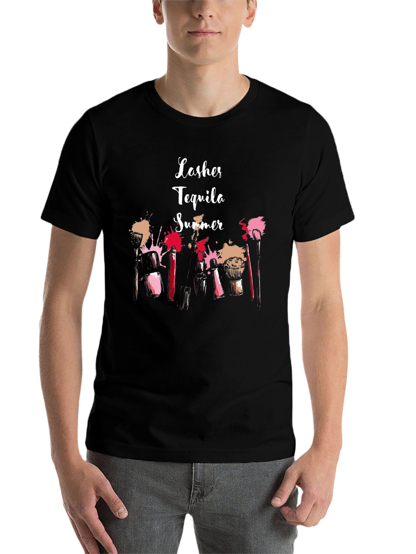 Black Lashes Tequila Summer Graphic Tee - Unisex view 7