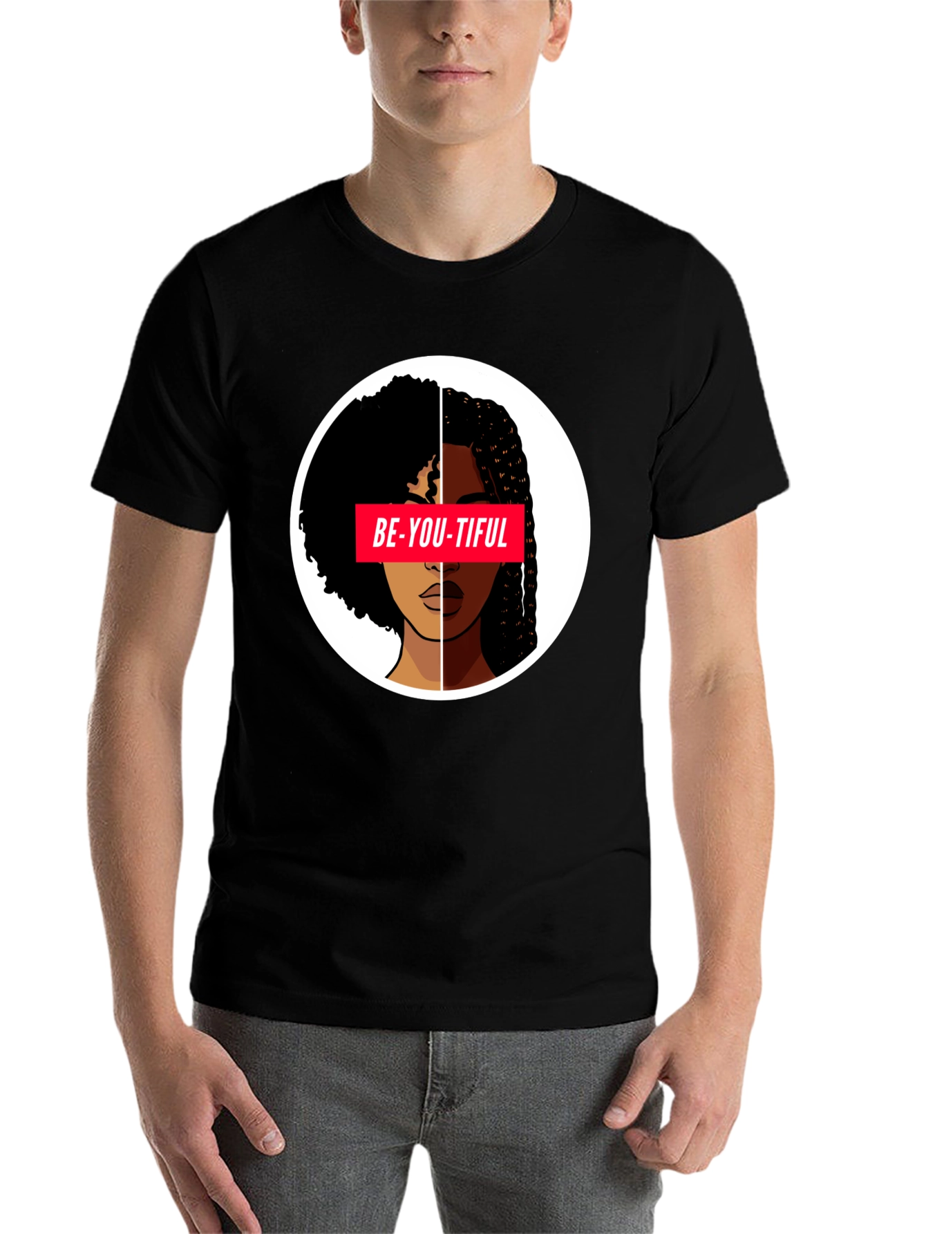 Black Be-YOU-tiful Graphic Tee - Black view 7