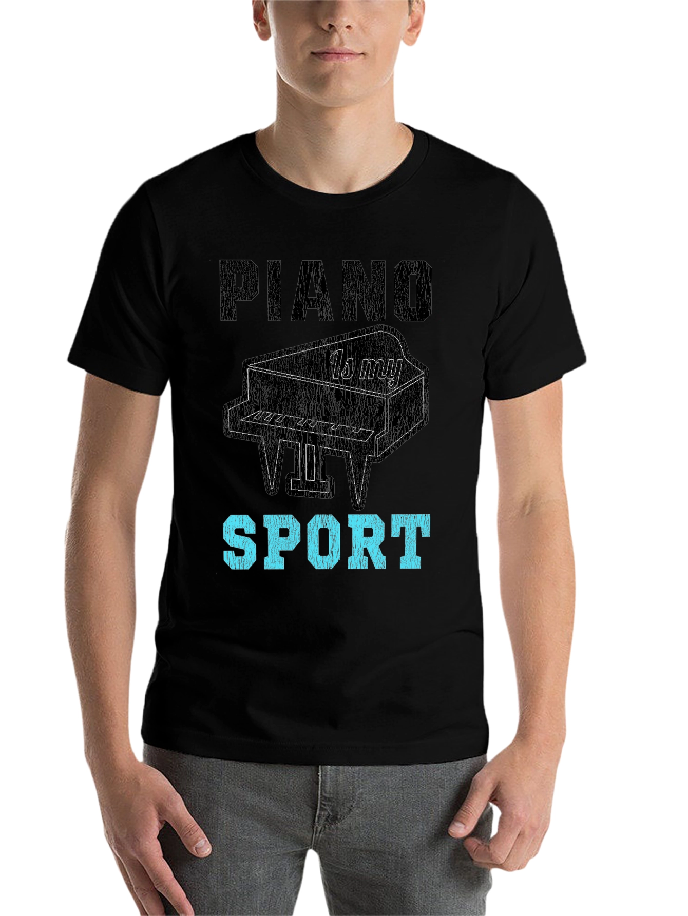 Black Piano is My Sport Graphic Tee view 7